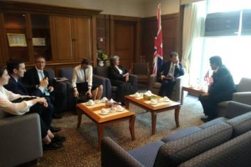 Kunjungan Hormat Delegasi UK ke MEA