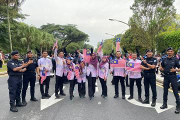 Perarakan Perbarisan Kontinjen Perkhidmatan Awam pada 31 Ogos 2023