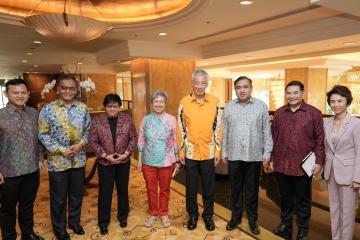 pertemuan tertutup bersama TYT Lee Hsien Loong