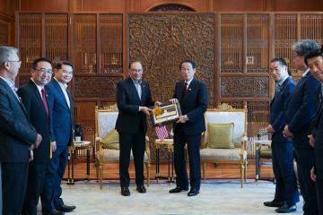 YAB Dato’ Seri Anwar Ibrahim, Perdana Menteri Malaysia, telah menerima kunjungan hormat TYT Kishida Fumio, mantan Perdana Menteri Jepun